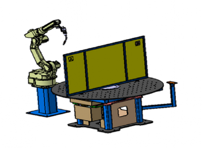 机器人水平三轴焊接变位机